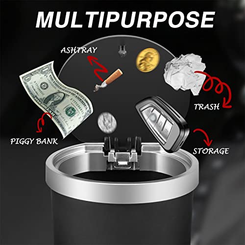 Car Trash Can with Lid | Car Trash Can Cup Holder - Leakproof Vehicle Automotive Cup Holder Car Tras