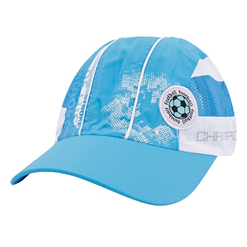 Kids Lightweight Quick Dry Mesh Baseball Cap Summer Breathable Uv Protection Sun Hat For Boy Girl Aqua Blue #TOP2