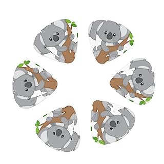 Hugging Tree Koala Lot de 12 médiators tendance et durables pour guitare électrique, ukulélé - Les Beatles, Paul McCartney, John Lennon, RIngo Starr, George Harrison Hugging Tree Koala Lot de 12 médiators tendance et durables pour guitare électrique, ukulélé – Image 2