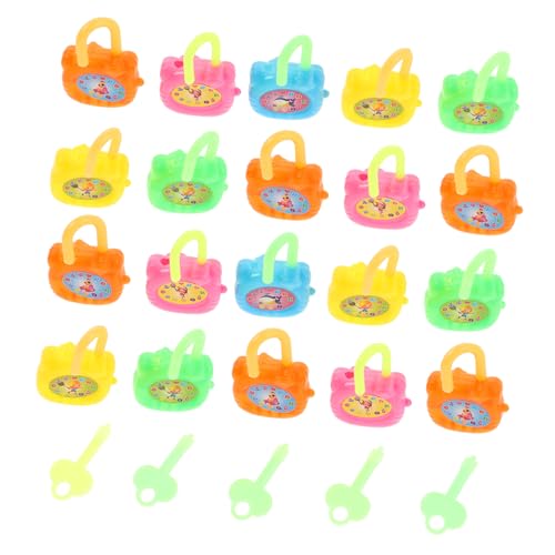SHINEOFI 20 Piezas Candados Pequeños para Llave Juguetes Educativos para Preescolar Regalos para Niñas de Cerraduras Coloridas para Estimular Imaginación