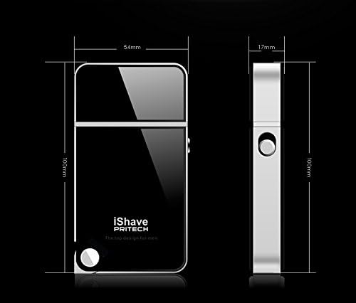 Miniatura 5 de PRITECH RSM-1880 - Afeitadora portátil para hombres, interfaz de recarga USB, color negro