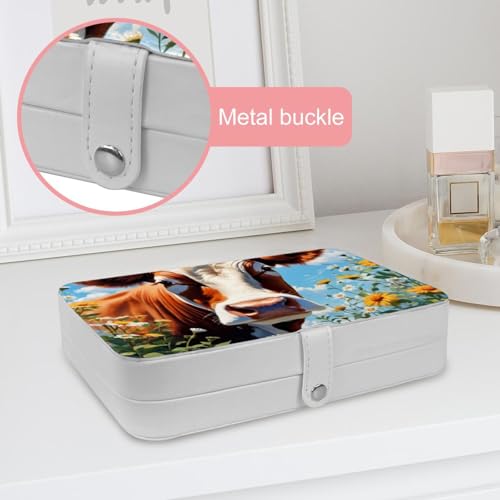 Boîte à bijoux avec boucle en métal robuste antichoc - 7