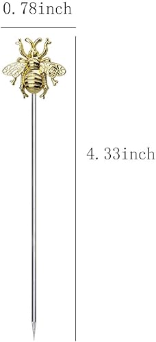 Miniatura 2 de LB-LAIBA Palillos de cóctel de acero inoxidable Martini Olive Picks para Mojitos Bloody Marys Aceitunas Aperitivos Frutas Sándwiches Bebidas