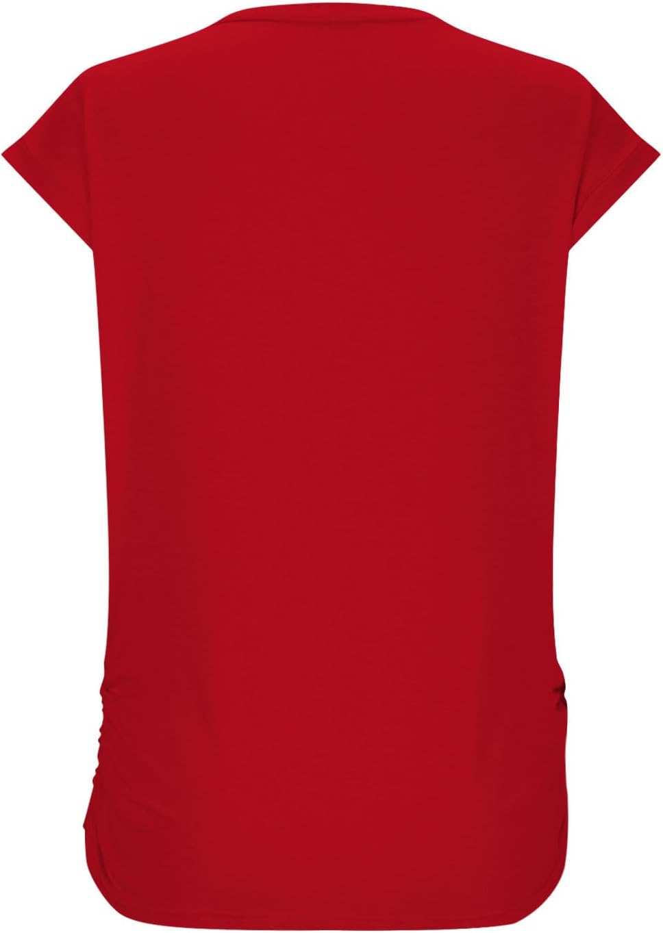 Summer Tops,Women's Short Sleeve Shirts,Solid Color Crew Neck Casual Fashion Blouses Boho Fashion Vacation Outfits