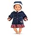 Mon Premier Poupon Coat Holidays - Fits All 30cm Baby Dolls 18 Months +