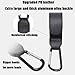 PandaEar 3 Pack Universal Stroller Hooks for Bags, Heavy Duty Stroller Organizer Hooks for Shopping Bags, Purses, Baby Bags, Adjustable Stroller Accessories(Black)
