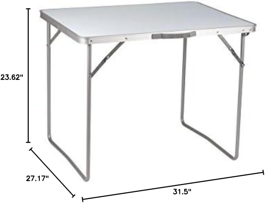 camp gear Economy Camping Table 60 x 60 cm Grey