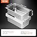 VEVOR 6 Pack Hotel Pans, Full Size 0.8mm Thick 6-Inch Deep Commercial Stainless Steel Restaurant Steam Table Pan, Catering Storage Food Pan, for Industrial & Scientific