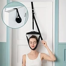 Cervical Traction Device Neck Stretcher Spinal Massage with Handle Grip