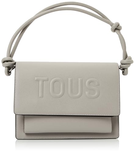 Sac à bandoulière TOUS en cuir gris spacieux et confortable à poignée nouée