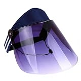 SUPVOX Chapeau de Protection Faciale Ajustable Visière UV pour Ambiance Estivale, Design P...