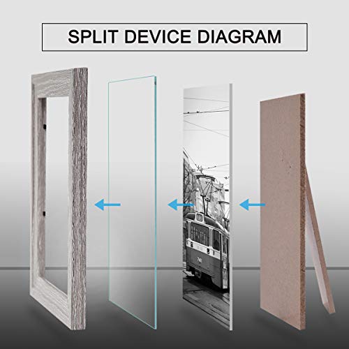 Metrekey - Cornici portafoto in legno di quercia