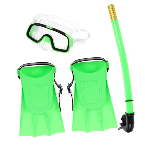 Gogogmee Boys and Girls Diving Goggles Semi-Dry Snorkeling Gear Short Fins Snorkeling Set
