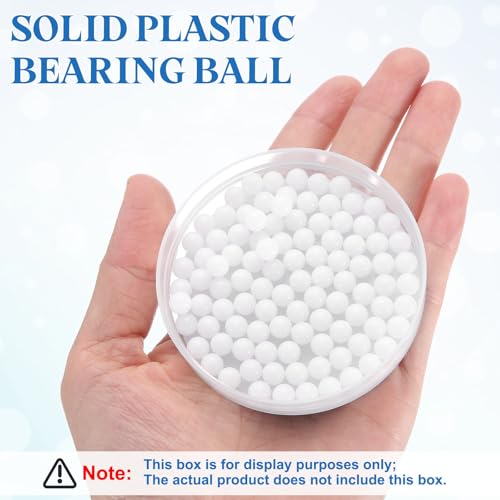 QUARKZMAN 100 Stück POM Lagerkugeln 6mm Solide Kunststofflagerkugel, Präzisions-POM-Kugeln