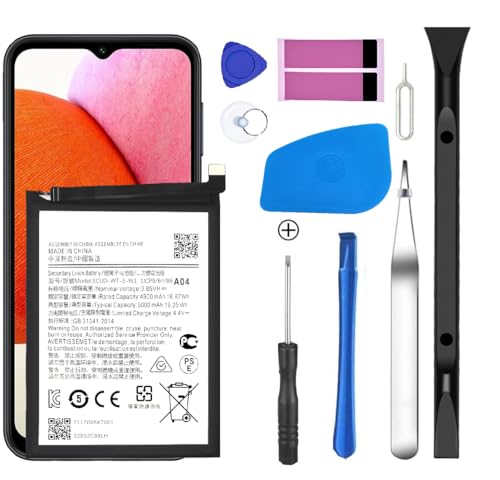 Yuntunele Galaxy A14 Battery Replacement,Upgraded Battery for Samsung Galaxy A14 with Professional Tool Kit