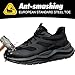Imagen de ZEPYFXIT Zapatos de Seguridad Hombre y Mujer Cómodos y Ligeros para Invierno Botas de Trabajo Impermeables con Punta Acero Antideslizante Zapatillas Seguridad Color Negro Talla 43 EU