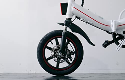 Mini Electric Bike 400W (Folding) (White) - Image 7