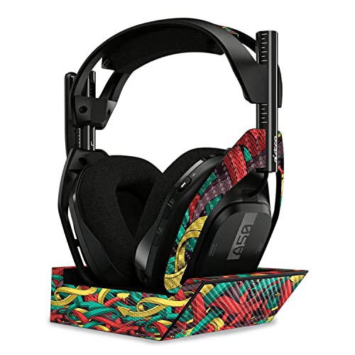 Image of MightySkins Carbon Fiber Skin Compatible With Astro A50 Wireless Headphones + Base Station (Gen 4) - Triadic Arrows | Protective, Durable Textured Carbon Fiber Finish | Easy To Apply | Made in the USA