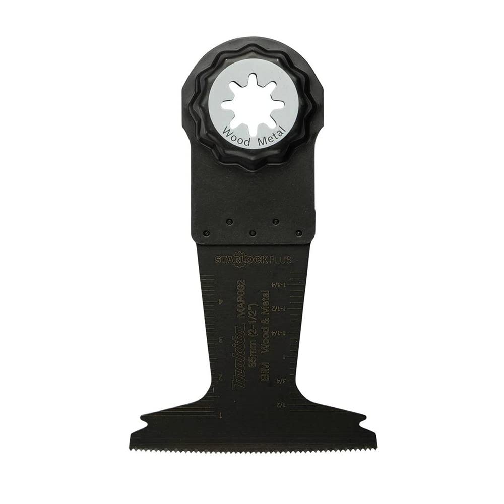 Makita StarlockPlus® E-08470 - Multiutensile oscillante, lama bimetallica per taglio a tuffo, 6,3 cm