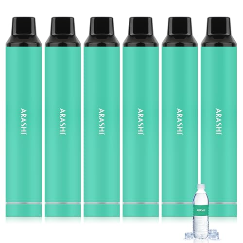ARASHI 電子タバコ 使い捨て vape 30000回吸引可能 超大容量 氷点ミネラルウォーター6本 持ち運び 使い捨てシーシャ 爆煙 水蒸気タバコ 禁煙グッズ ニコチン・タールなし