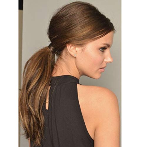 Glue in Remy Synthetic Hair Piece 21 Inch 35g #Emerald green