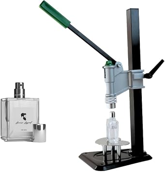 Manual Short Base Desktop Perfume Bottle Cap Sealer, 13-20mm Cap Diameter, Hand Operated Closure Tool 18mm