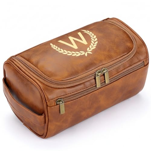 CGFN personalised leather wash bag image