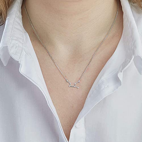 ALoveSoul 925 Sterling Silver Constellation Horoscope Zodiac Necklace, Birthday Gifts for Women2