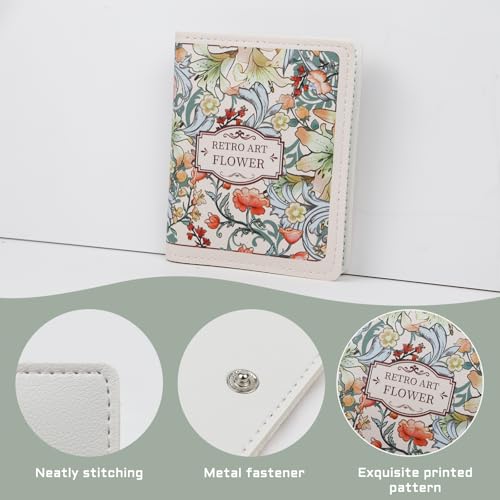 WishLotus Womens Wallet, Leather Women's Wallets with Printed Flower, Wallets for Women Girl Friends, Credit Card Holder for Women on Birthday Special Festival (White)3