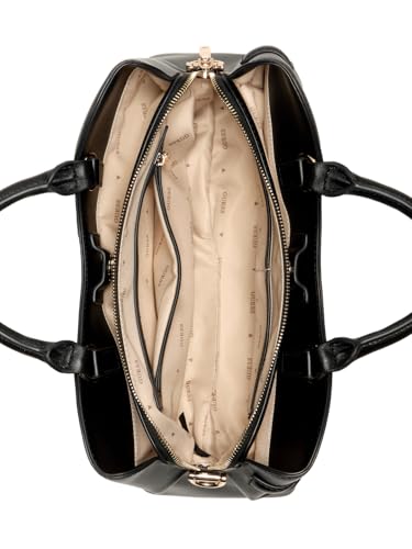 GUESS Dea Girlfriend Satchel, Cartable Femme, Noir, Taille Unique