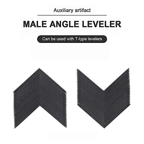 TOPmontain 25 peças de ferramentas de nivelamento de ângulo macho durável, posição fixa, nivelamento