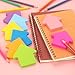 Arrow Shape Sticky Notes 8 Color Bright Colorful Sticky Pad 75 Sheets/Pad Self-Sticky Note Pads (8 Pads)