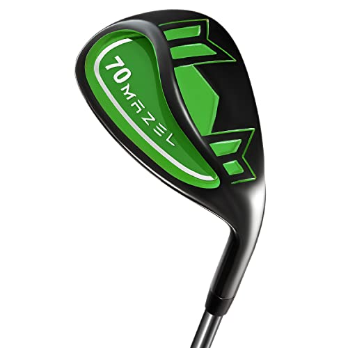 MAZEL Golf Wedge for Men & Women - Forged Lob Wedge Escape Bunkers and Quickly Cuts Strokes Around The Green High Loft Golf Club Wedge (Green 70 Degree)