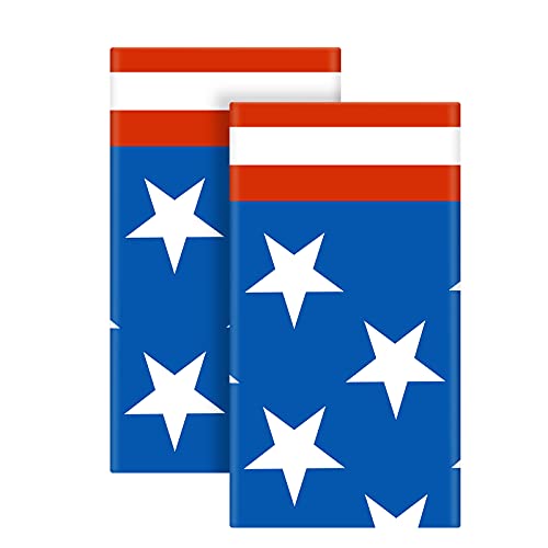 4Th Of July Tablecloth, 2 Pack American Flag Plastic Table Covers(54”X72”) For Patriotic Party Supplies, Decorations For Independence, Memorial, Veterans Day #TOP3