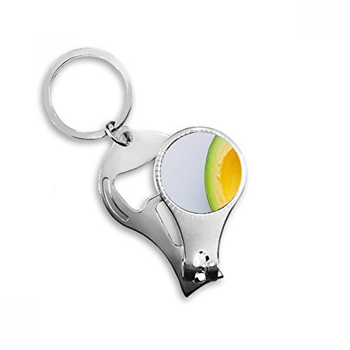 Fresh Tropical Fruit Avocado Picture Nail Nipper Ring Key Chain Bottle Opener Clipper