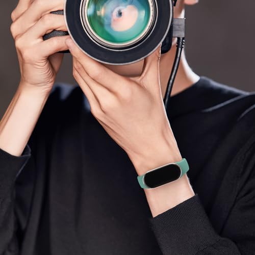 Vancle Sport Straps for Xiaomi Mi Band 10/9/8, 2 Pack Silicone Replacement Bands for Xiaomi Mi Band 8/9/10 &Smart Band 8/9/10 Fitness Tracker