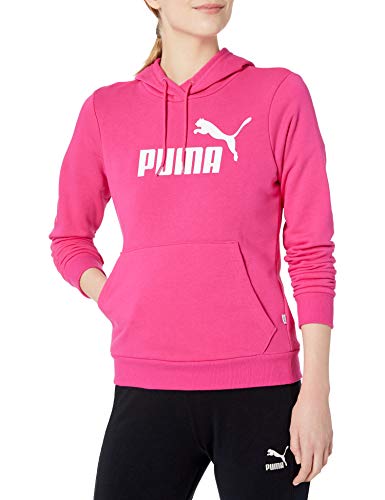 PUMA Women's Essentials French Terry Hoodie, Beetroot Purple, X-Large
