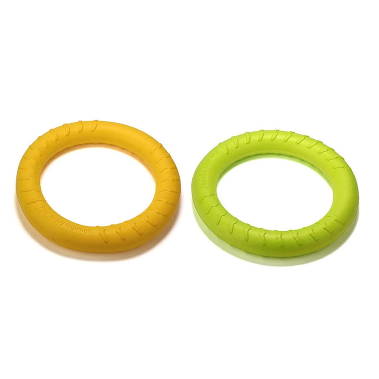 BESPORTBLE 2 Piezas Anillo de Eve eva Dog Toys Orange Juguetes para Perros Cachorros Anillo de Juguete para Mascotas Juguetes para morder Perros Cuidado Disco Volador