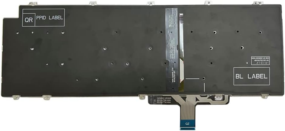 GinTai Laptops Keyboard Backlit US Replacement for Dell Latitude 5520 5530 5540 5521 5531/ Precision 3560 3570 3580 3561 3571 3581 7670 7680 7770 7780 P/N: N7N16 0N7N16 (Black)