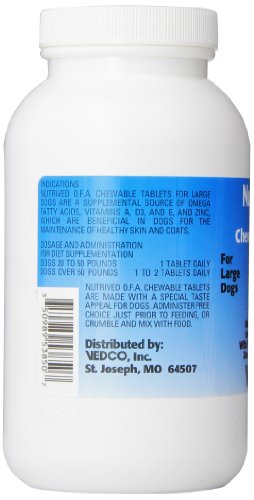 Vedco 60 Count Nutrived O.f.a. Chewable Tablets For Large Dogs #TOP1