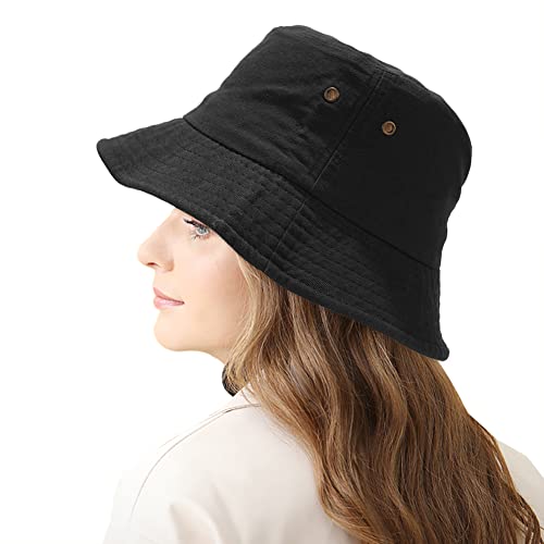 Image of Unisex Bucket Hat Summer UPF 50+ Sun Protection Outdoor Beach Fishing Travel Hiking Hat
