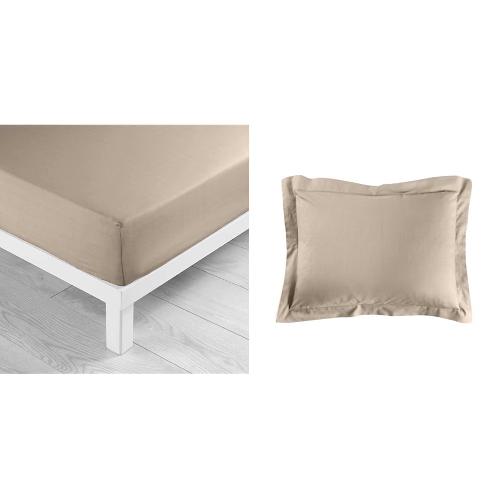 Drap housse + taies 50x70 lit linge de maison coton uni