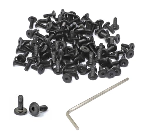 iexcell 100 vis à tête plate M3 x 8mm acier inox 304