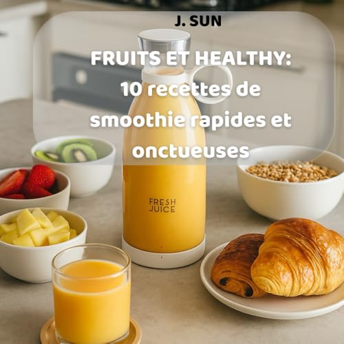 FRUITS ET HEALTY : 10 recettes de smoothies rapides et oncteuses: à faire à la maison ou au bureau