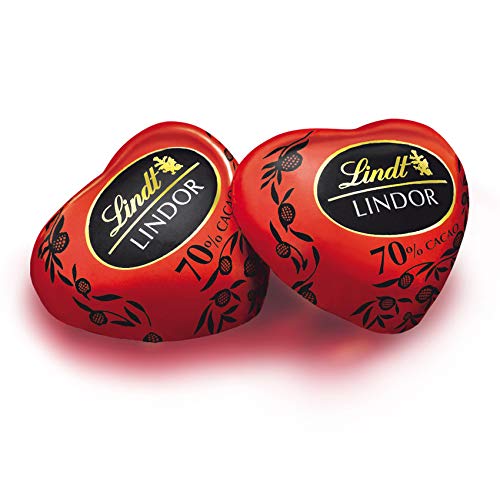 Lindt Schokolade LINDOR Schokoladenherzen | 500 g | Ca. 38 Herzen aus dunkler Schokolade (70 %) mit zartschmelzender… – Bild 3