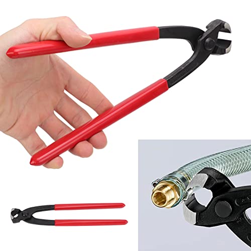 Ear Hose Clamps Pincer, Hose Clip Pliers High Harrdness Ear Clamp Pliers for Plumbing Securing Pipe Automotive Marine Motorcycle(Red) - Image 4