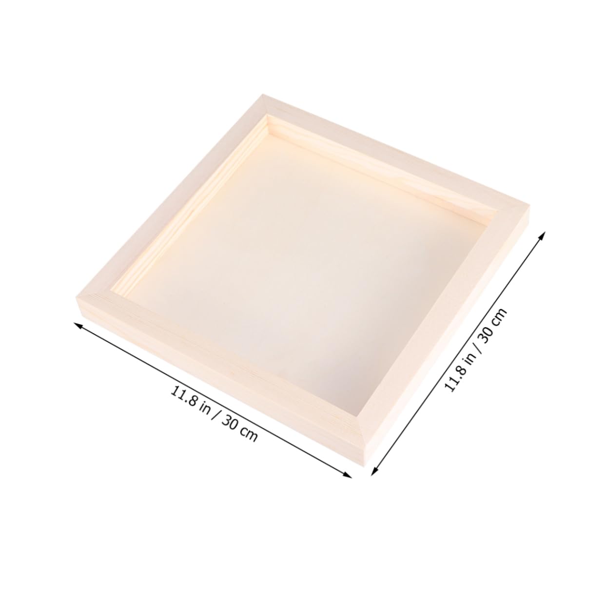 Abaodam Marco de Arcilla DIY de Madera, 5 Piezas, Beige para Niños
