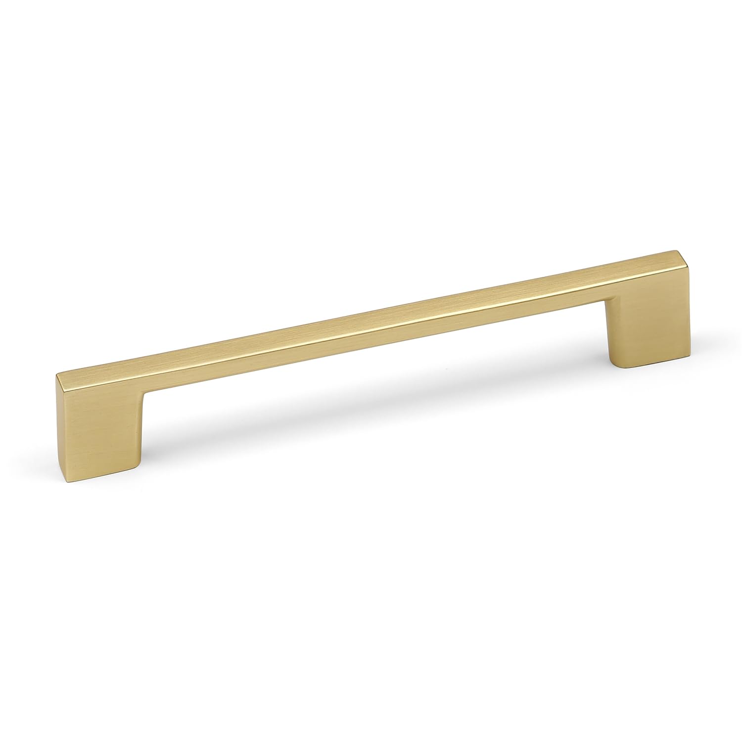 Brushed Brass Slim Square D-Bar Handles