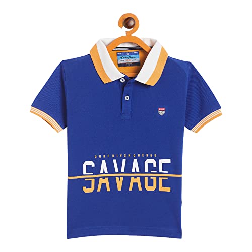 Image of Duke Stardust Boys Half Sleeve Marine Color Cotton T-Shirt