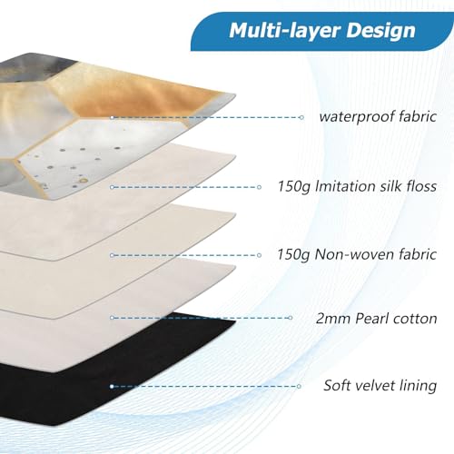 Funda para portátil 13-14 pulgadas con diseño mármol blanco miniatura 4